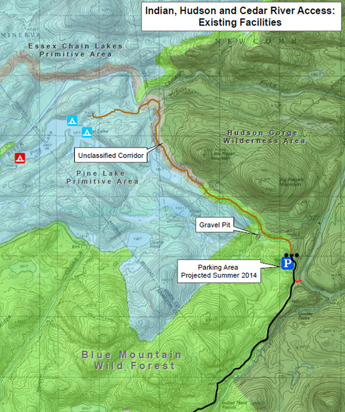 The DEC proposes to maintain a public motor vehicle road, and build a parking area, within the Wild River corridor, which violates the Wild, Scenic and Recreational Rivers Act. PROTECT calls upon the DEC to close the road and build the parking area at a point south, outside the Wild River corridor.