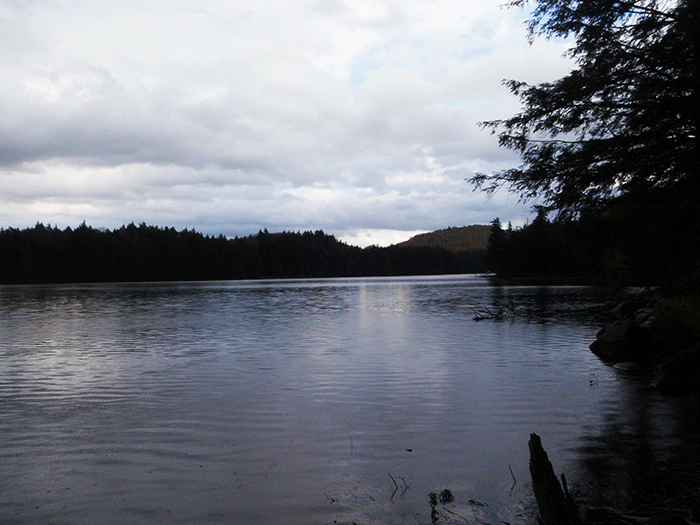 Another view of beautiful Long Pond on a cloudy fall day.