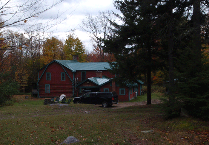 An example of one of the six permanent recreational camps on the Long Pond Conservation Easement lands.