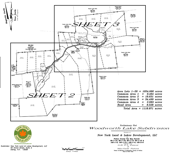 An overview of the proposed Woodworth Lake subdivision.