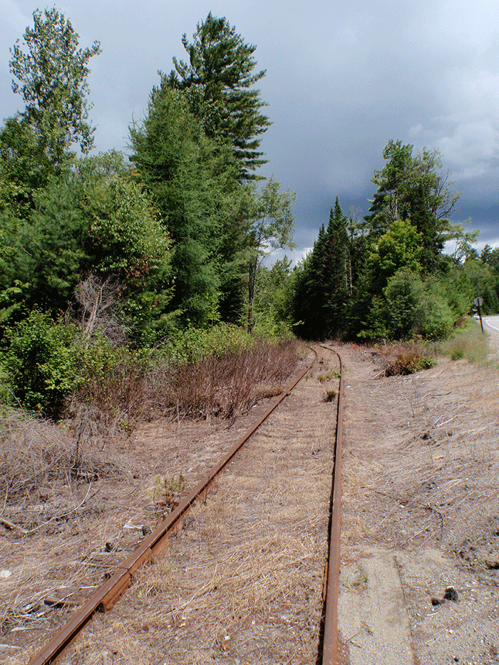 A section of the Sanford Lake Rail Line near the Tahawus Road in the Town of Newcomb, Essex County.