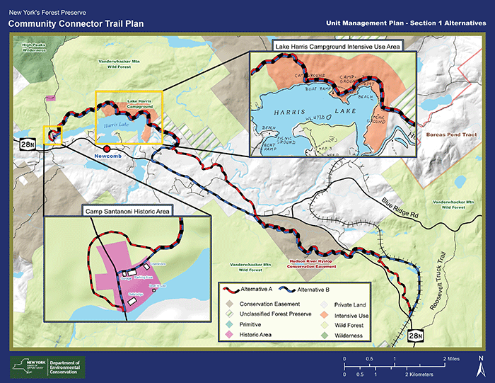 Camp Santanoni Trail Map State Agencies Hammer The Forest Preserve As They Build A New Road-Like  Snowmobile Trail From Newcomb To Minerva - Protect The Adirondacks!