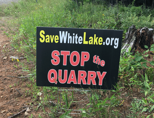 Update on legal challenge to APA’s approval of new mine in lakeside residential community around White Lake in the western Adirondacks