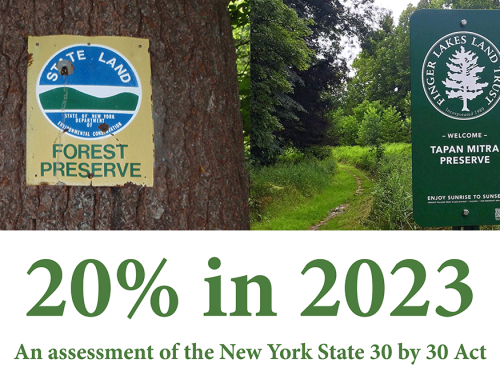 New Special Report: “20% in 2023: An Assessment of the New York State 30 by 30 Act”